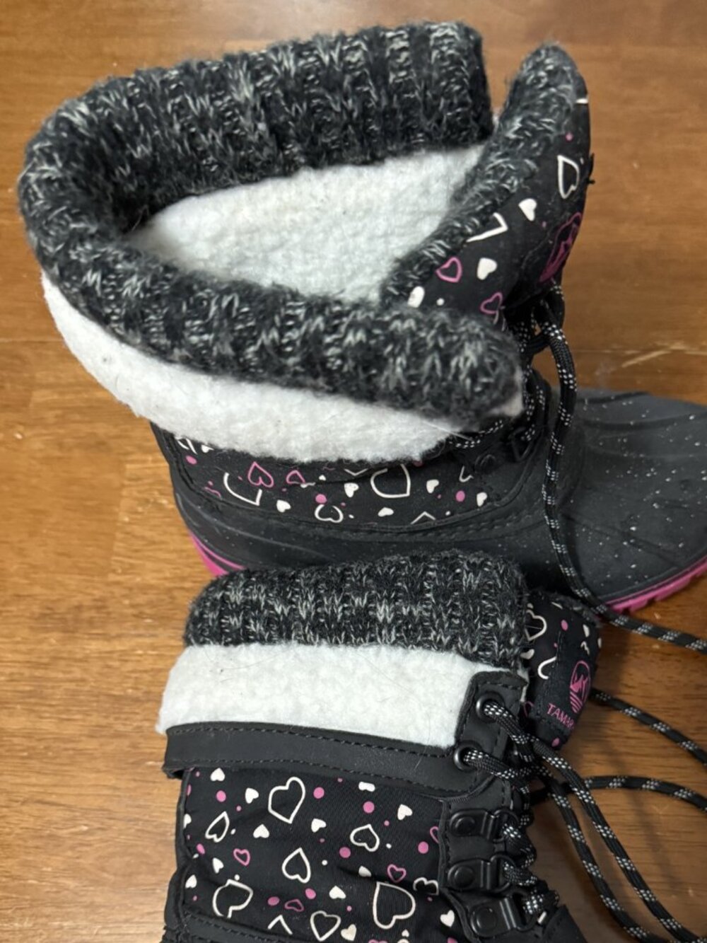 Dream Pairs Toddlers Girls Winter Snow Boots Waterproof Size 1